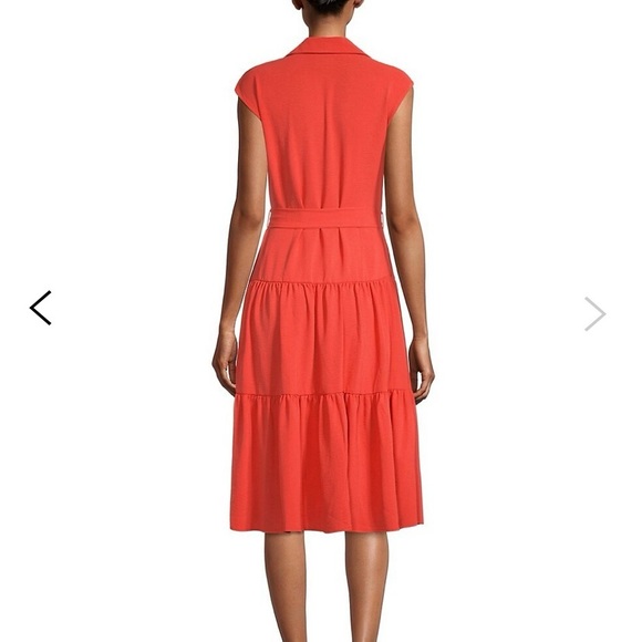 Gabby Skye Sleeveless Belted Midi Shirt Dress - Picture 2 of 5